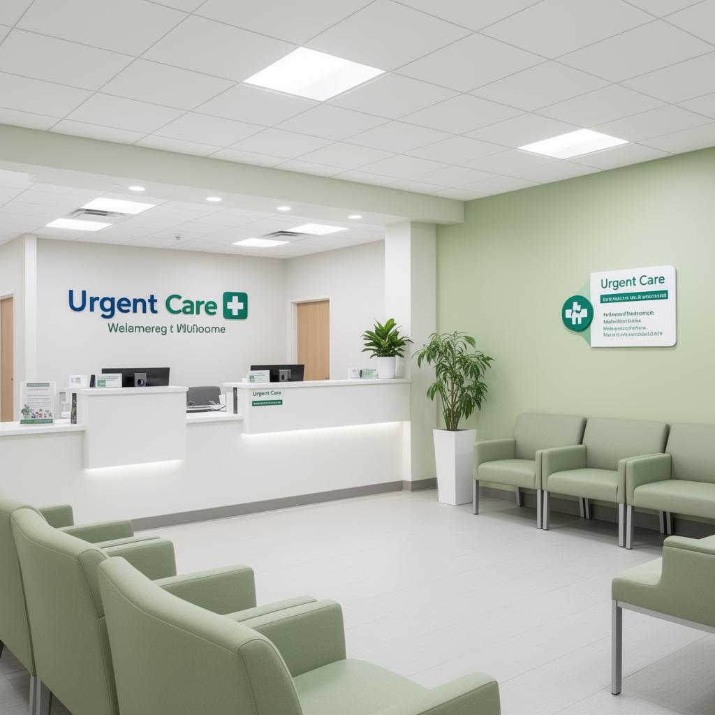 MedSurg Urgent Care Wyomissing reception and waiting area